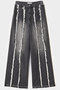 【STUMBLY】Fringe Combination Denim ヒューエルミュージアム/hueLe Museum