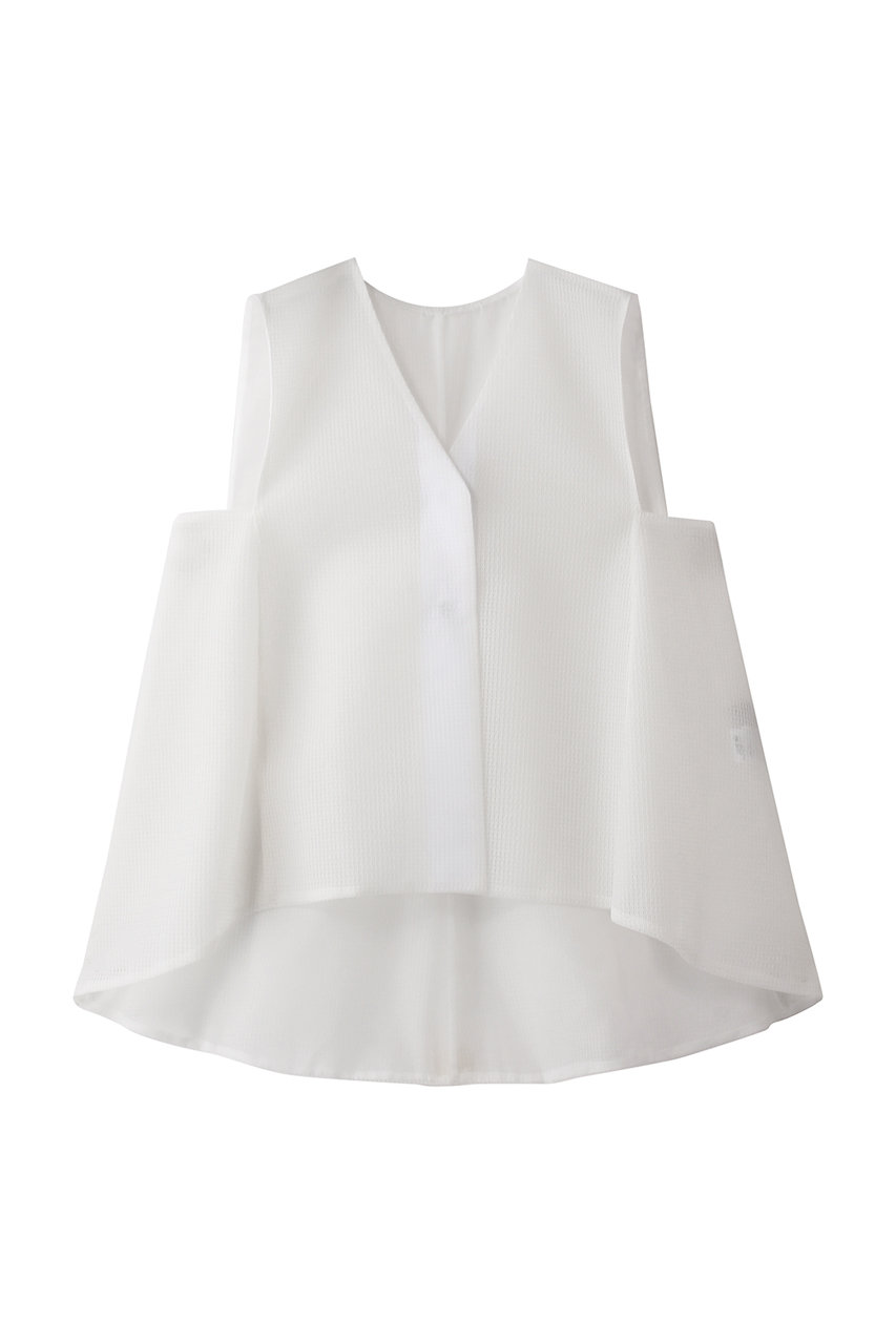 ヒューエルミュージアム/hueLe Museumの【hLM】メッシュジレ(ホワイト/7505150415)