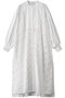 【STUMBLY】Lace Combi Shirt Dress ヒューエルミュージアム/hueLe Museum ホワイト