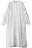【STUMBLY】Lace Combi Shirt Dress