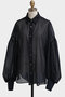 【STUMBLY】Sheer Volume Sleeve Shirt ヒューエルミュージアム/hueLe Museum