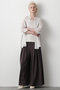 【STUMBLY】Cross Tack Wide Pants ヒューエルミュージアム/hueLe Museum グレー