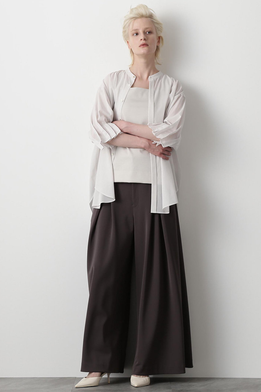 hueLe Museum 【STUMBLY】Cross Tack Wide Pants (グレー, 38) ヒューエルミュージアム ELLE SHOP hueLe Museum 【STUMBLY】Cross Tack Wide Pants (グレー, 38) ヒューエルミュージアム ELLE SHOP