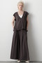 【STUMBLY】Back Peplum Gilet ヒューエルミュージアム/hueLe Museum