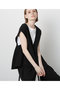 【STUMBLY】Back Peplum Gilet ヒューエルミュージアム/hueLe Museum ブラック