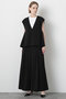 【STUMBLY】Back Peplum Gilet ヒューエルミュージアム/hueLe Museum