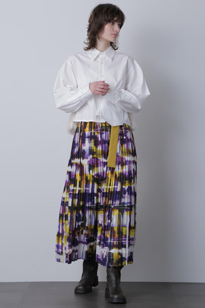 ヒューエルミュージアム/hueLe Museumの【STUMBLY】Belted Pleats Skirt(110700/110703)