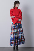 【STUMBLY】Belted Pleats Skirt