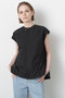 【STUMBLY】Roundneck Gilet Blouse ヒューエルミュージアム/hueLe Museum ブラック