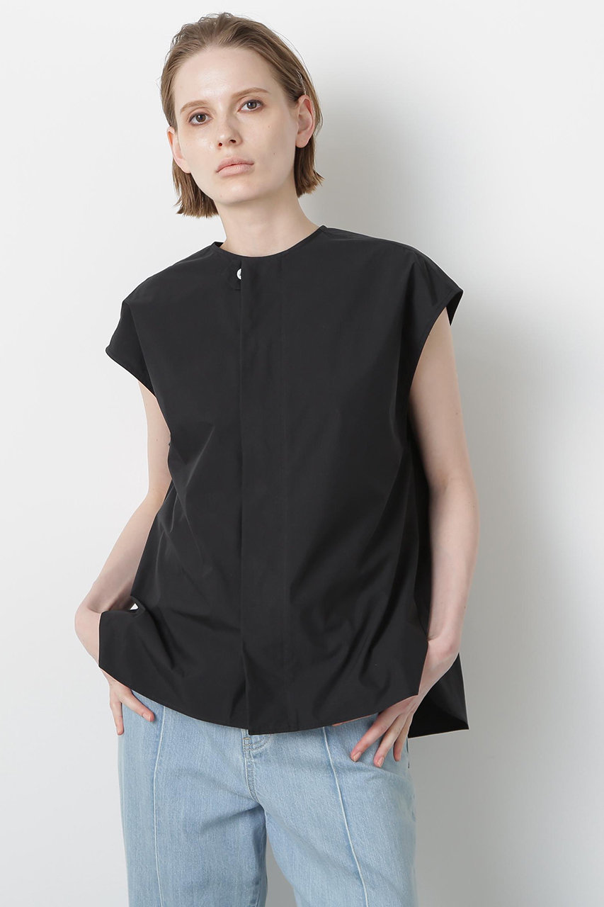 hueLe Museum 【STUMBLY】Roundneck Gilet Blouse (ブラック, F) ヒューエルミュージアム ELLE SHOP hueLe Museum 【STUMBLY】Roundneck Gilet Blouse (ブラック, F) ヒューエルミュージアム ELLE SHOP