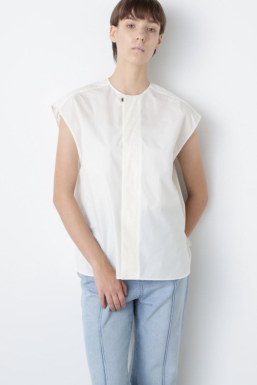 hueLe Museum 【STUMBLY】Roundneck Gilet Blouse (ホワイト, F) ヒューエルミュージアム ELLE SHOP hueLe Museum 【STUMBLY】Roundneck Gilet Blouse (ホワイト, F) ヒューエルミュージアム ELLE SHOP