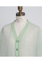 【STUMBLY】Tulle Organdy Cardigan Blouse ヒューエルミュージアム/hueLe Museum