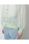 【STUMBLY】Tulle Organdy Cardigan Blouse ヒューエルミュージアム/hueLe Museum