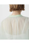 【STUMBLY】Tulle Organdy Cardigan Blouse ヒューエルミュージアム/hueLe Museum