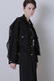 【STUMBLY】Denim Orgadany Combi Jacket ヒューエルミュージアム/hueLe Museum ブラック