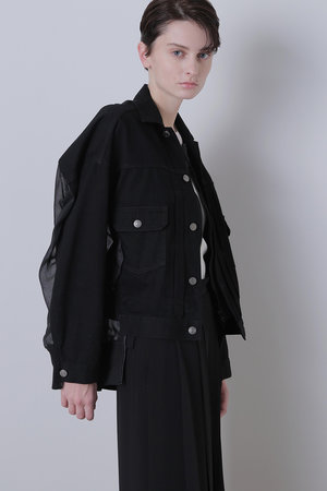 ヒューエルミュージアム/hueLe Museumの【STUMBLY】Denim Orgadany Combi Jacket(110800/110801)