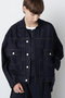 【STUMBLY】Denim Orgadany Combi Jacket ヒューエルミュージアム/hueLe Museum ネイビー
