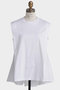 【STUMBLY】Back Peplum Jersey ヒューエルミュージアム/hueLe Museum