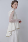 【STUMBLY】 Tweed Peplum Blouse
