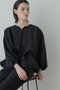 【STUMBLY】Balloon Sleeve Blouse ヒューエルミュージアム/hueLe Museum ネイビー
