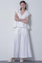 【STUMBLY】Cross Tuck Wide Pants ヒューエルミュージアム/hueLe Museum ホワイト