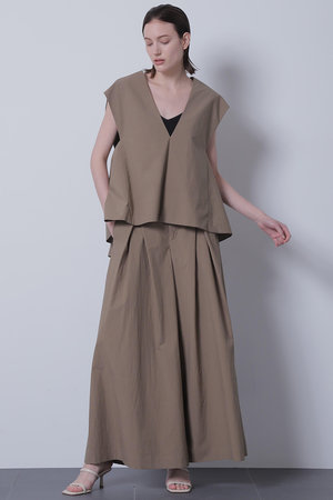 ヒューエルミュージアム/hueLe Museumの【STUMBLY】Cross Tuck Wide Pants(110600/110601)
