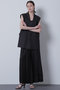 【STUMBLY】Tuck Pleated Wide Pants ヒューエルミュージアム/hueLe Museum ブラック