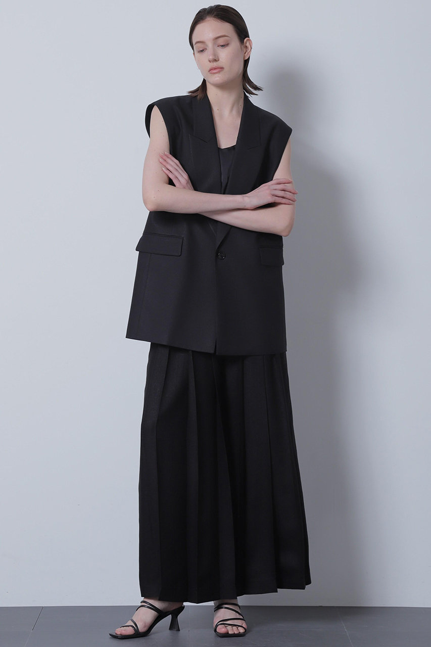 hueLe Museum 【STUMBLY】Tuck Pleated Wide Pants (ブラック, 36) ヒューエルミュージアム ELLE SHOP hueLe Museum 【STUMBLY】Tuck Pleated Wide Pants (ブラック, 36) ヒューエルミュージアム ELLE SHOP