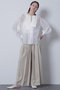 【STUMBLY】Tuck Pleated Wide Pants ヒューエルミュージアム/hueLe Museum ベージュ