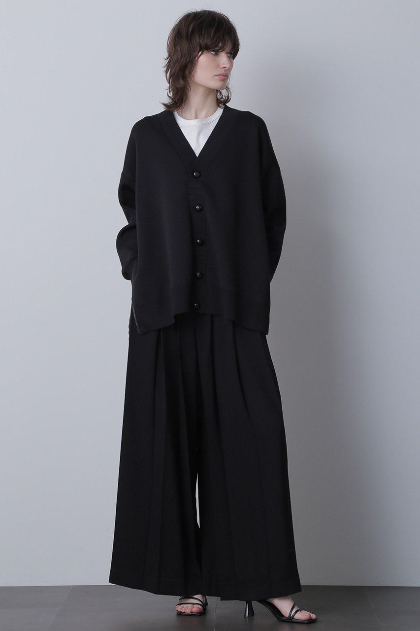 hueLe Museum 【STUMBLY】Pleated Wide Pants (ブラック, 36) ヒューエルミュージアム ELLE SHOP hueLe Museum 【STUMBLY】Pleated Wide Pants (ブラック, 36) ヒューエルミュージアム ELLE SHOP