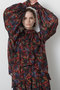 【STUMBLY】Printed Bow-Tie Blouse ヒューエルミュージアム/hueLe Museum ブラック