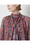 【STUMBLY】Printed Bow-Tie Blouse ヒューエルミュージアム/hueLe Museum