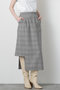 【STUMBLY】Mix Fabric Combination Skirt ヒューエルミュージアム/hueLe Museum