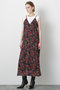 【STUMBLY】Printed Maxi Camisole Dress ヒューエルミュージアム/hueLe Museum ブラック