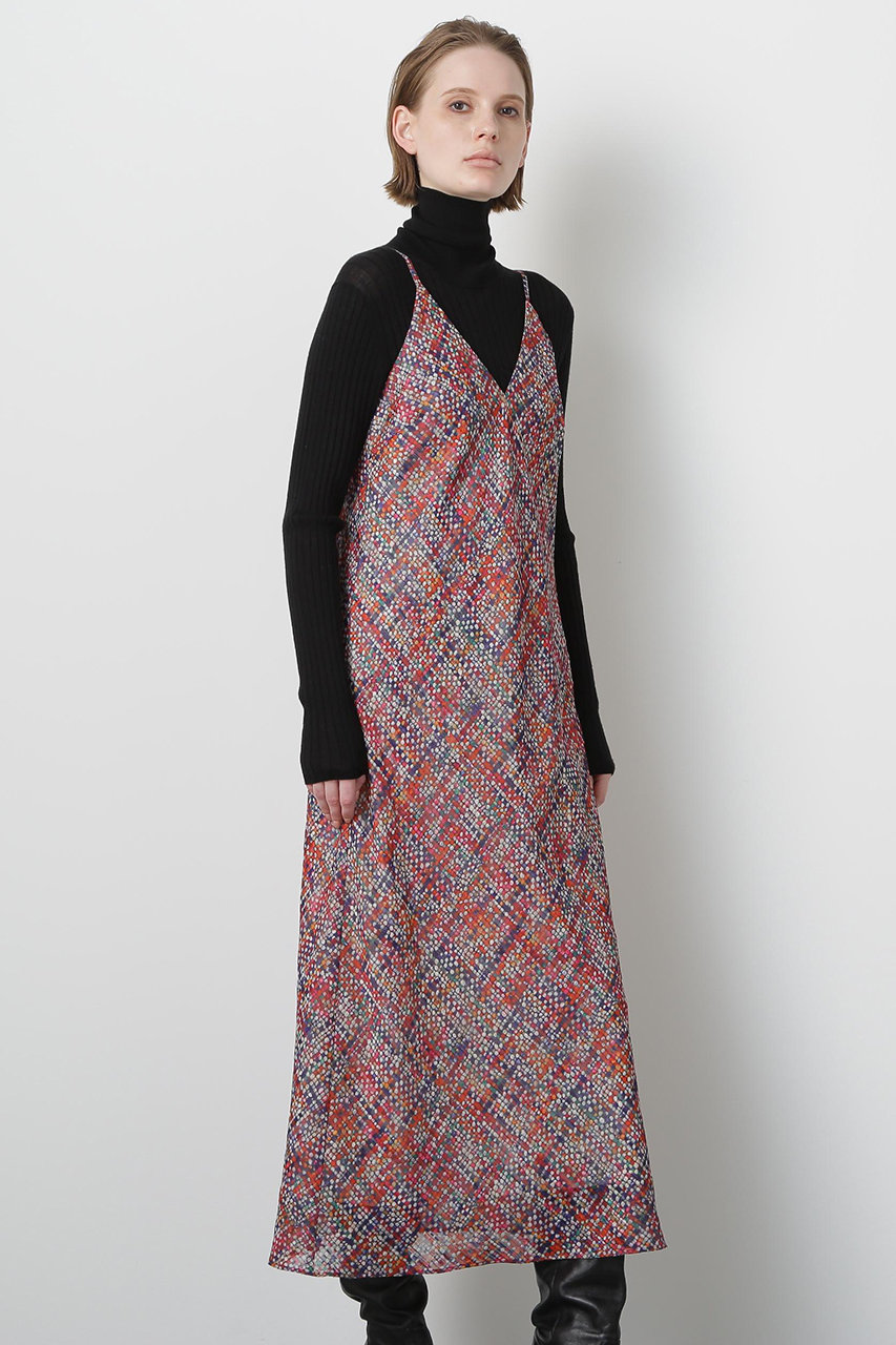 hueLe Museum 【STUMBLY】Printed Maxi Camisole Dress (不明色, ３８) ヒューエルミュージアム ELLE SHOP