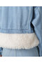 【STUMBLY】Fur Trim Combination Denim JK ヒューエルミュージアム/hueLe Museum