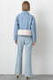 【STUMBLY】Fur Trim Combination Denim JK ヒューエルミュージアム/hueLe Museum