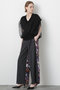 【STUMBLY】Tulle Combination V-neck  Gile ヒューエルミュージアム/hueLe Museum