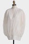 【STUMBLY】Tulle Combination V-neck  Gile ヒューエルミュージアム/hueLe Museum