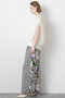【STUMBLY】Tulle Combination V-neck  Gile ヒューエルミュージアム/hueLe Museum