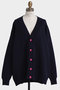 【STUMBLY】Painted Metal Button Cardigan ヒューエルミュージアム/hueLe Museum