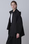 【STUMBLY】Side Zip Hooded Coat ヒューエルミュージアム/hueLe Museum ブラック