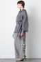 【STUMBLY】Sheer Belted Big Silhouette BL ヒューエルミュージアム/hueLe Museum