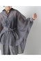【STUMBLY】Sheer Belted Big Silhouette BL ヒューエルミュージアム/hueLe Museum