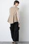 【STUMBLY】Back Peplum Gilet Blouse ヒューエルミュージアム/hueLe Museum