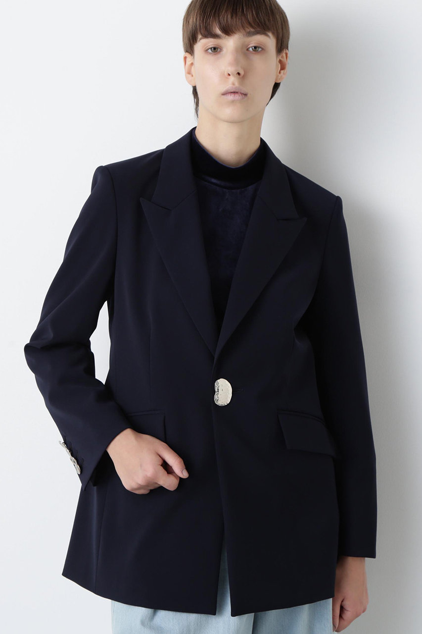 hueLe Museum 【STUMBLY】Belted Metal Button Jacket (ネイビー, 36) ヒューエルミュージアム ELLE SHOP hueLe Museum 【STUMBLY】Belted Metal Button Jacket (ネイビー, 36) ヒューエルミュージアム ELLE SHOP