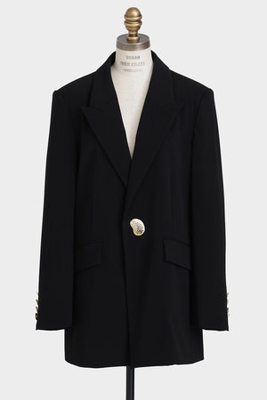 ヒューエルミュージアム/hueLe Museumの【STUMBLY】Belted Metal Button Jacket(110800/110801)