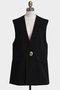 【STUMBLY】Metal Button Gilet ヒューエルミュージアム/hueLe Museum