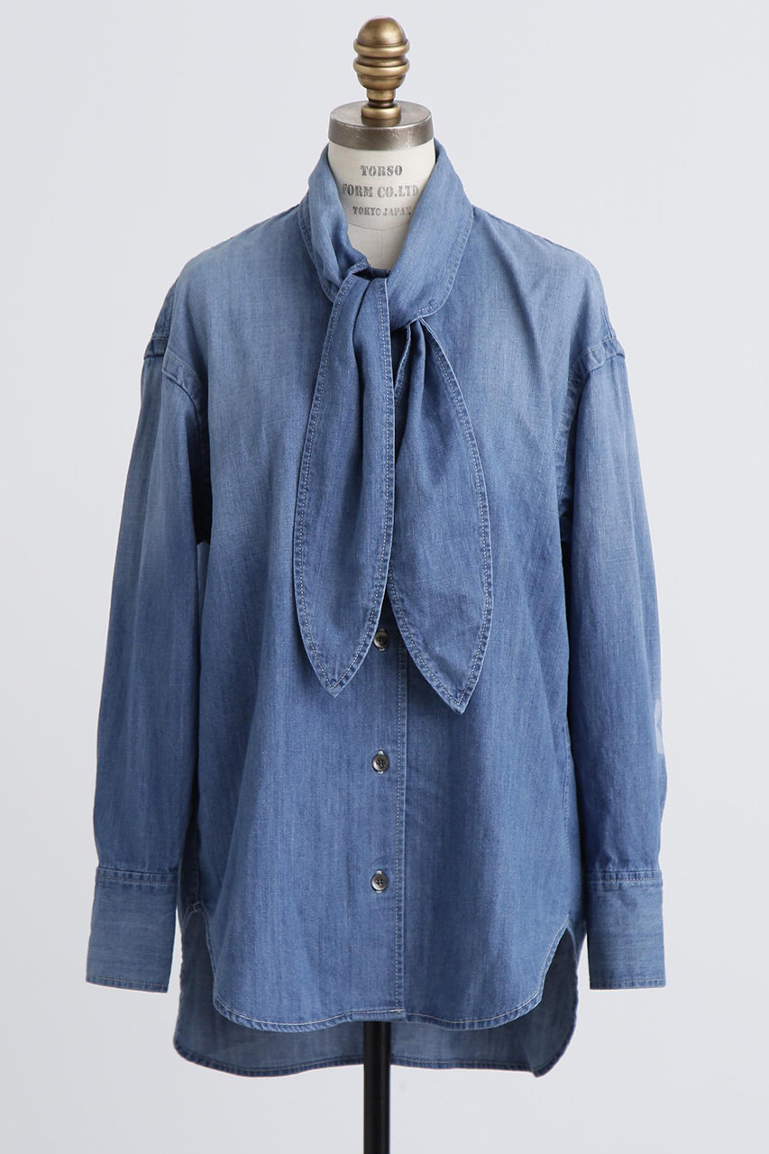 ヒューエルミュージアム/hueLe Museumの【hLM】デニムシャツ(ブルー/7505210859)