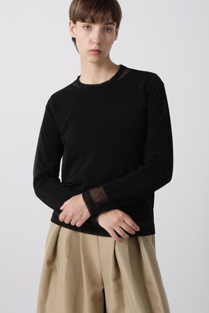 ヒューエルミュージアム/hueLe Museumの【hLM】シアーレイヤードＴシャツ(110100/110103)